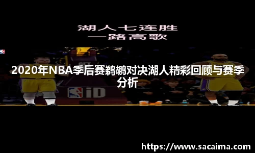 2020年NBA季后赛鹈鹕对决湖人精彩回顾与赛季分析
